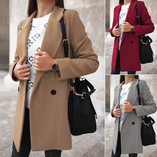 Classic Woolen Coat for Women NorixaFashion.com