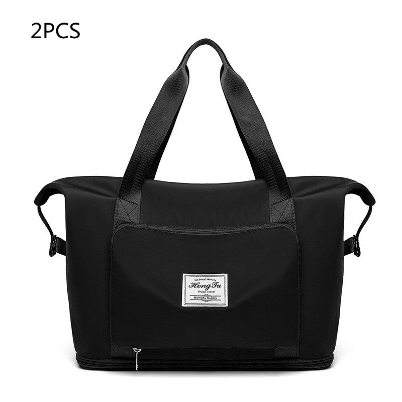 Foldable Large Capacity Women Gym Bags Shoulder Bag Women Training Travel Handle Handbag Yoga Sport Crossbody Tote Bag Women