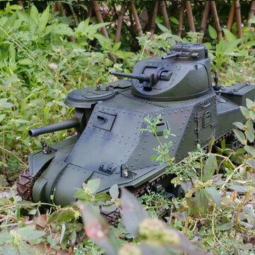 EXBONZAI 1/16 2.4ghz RC Tank RTR Hand Made Simulation Full Metal W/light & Sound 360 Degree Turret Rotation Remote Control For American M3 RC Car Vehicles Model LuxuryLifeWay Online Store