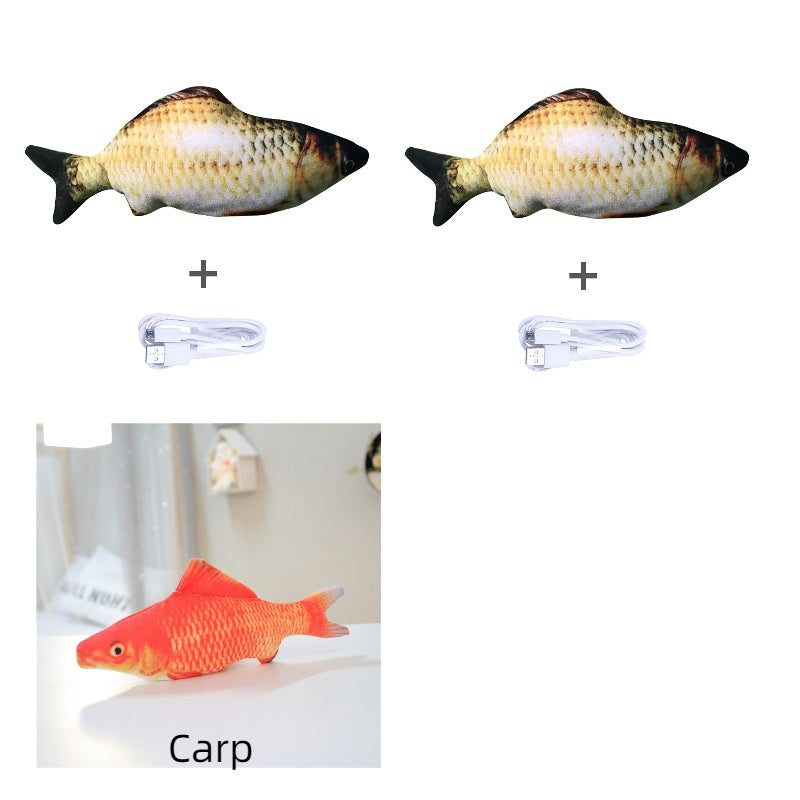 Without Cat Nip Version - Electric Jumping Fish Simulation Electric Fish Toy Pets Fashion