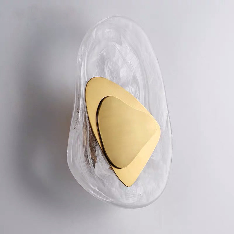 Modern Minimalist Glass Wall Lamp Creative Background Wall LED Lamp PearlNestDecor.com
