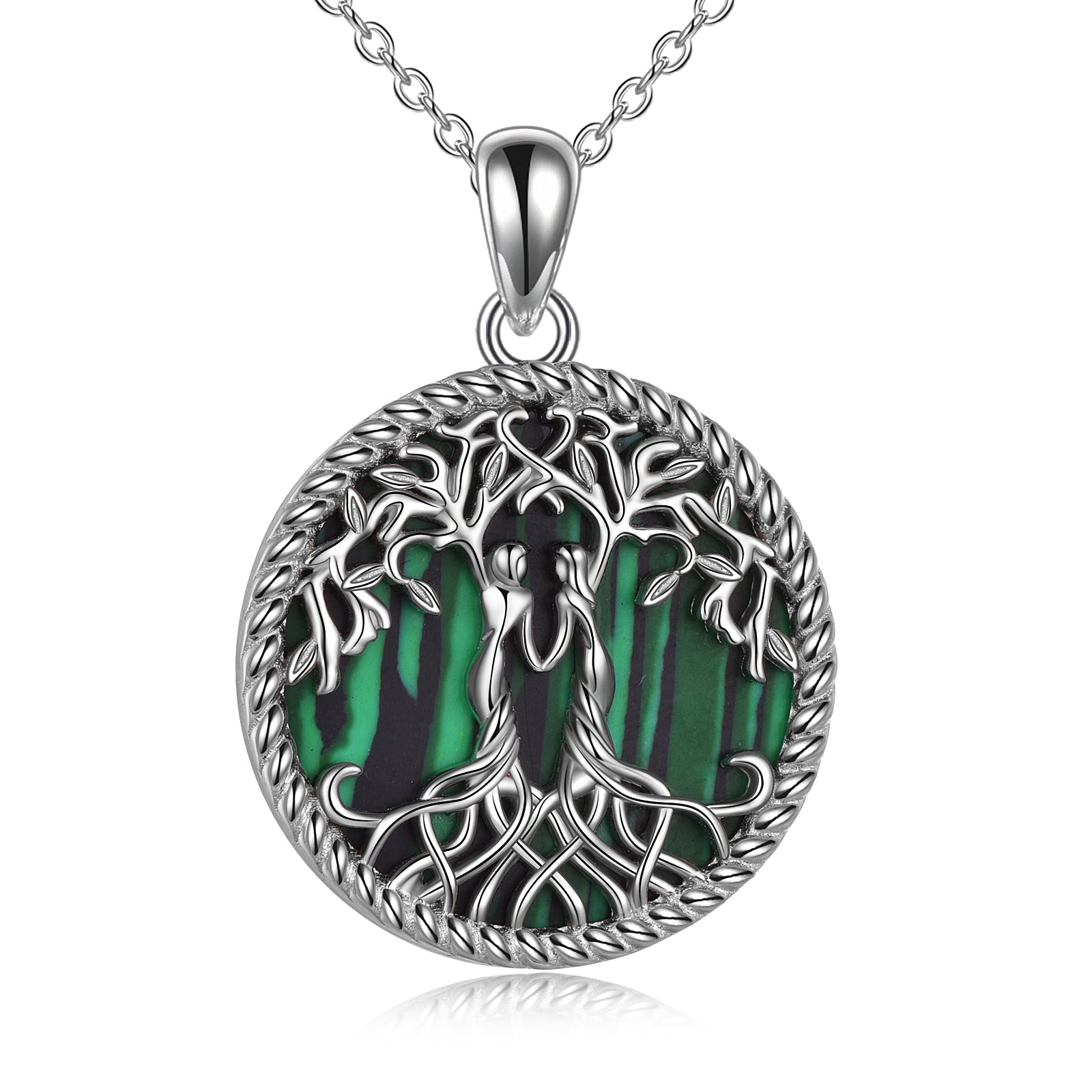 Sterling Silver Tree of Life Sister Necklace Jewelry from Sister LadyShow.Store