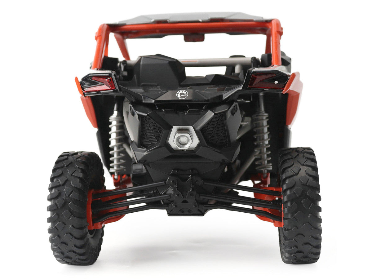 Can-Am Maverick X3 X RC Turbo RR Chalk Gray and Orange 1/12 Diecast Model by BRP Models LuxuryLifeWay Online Store