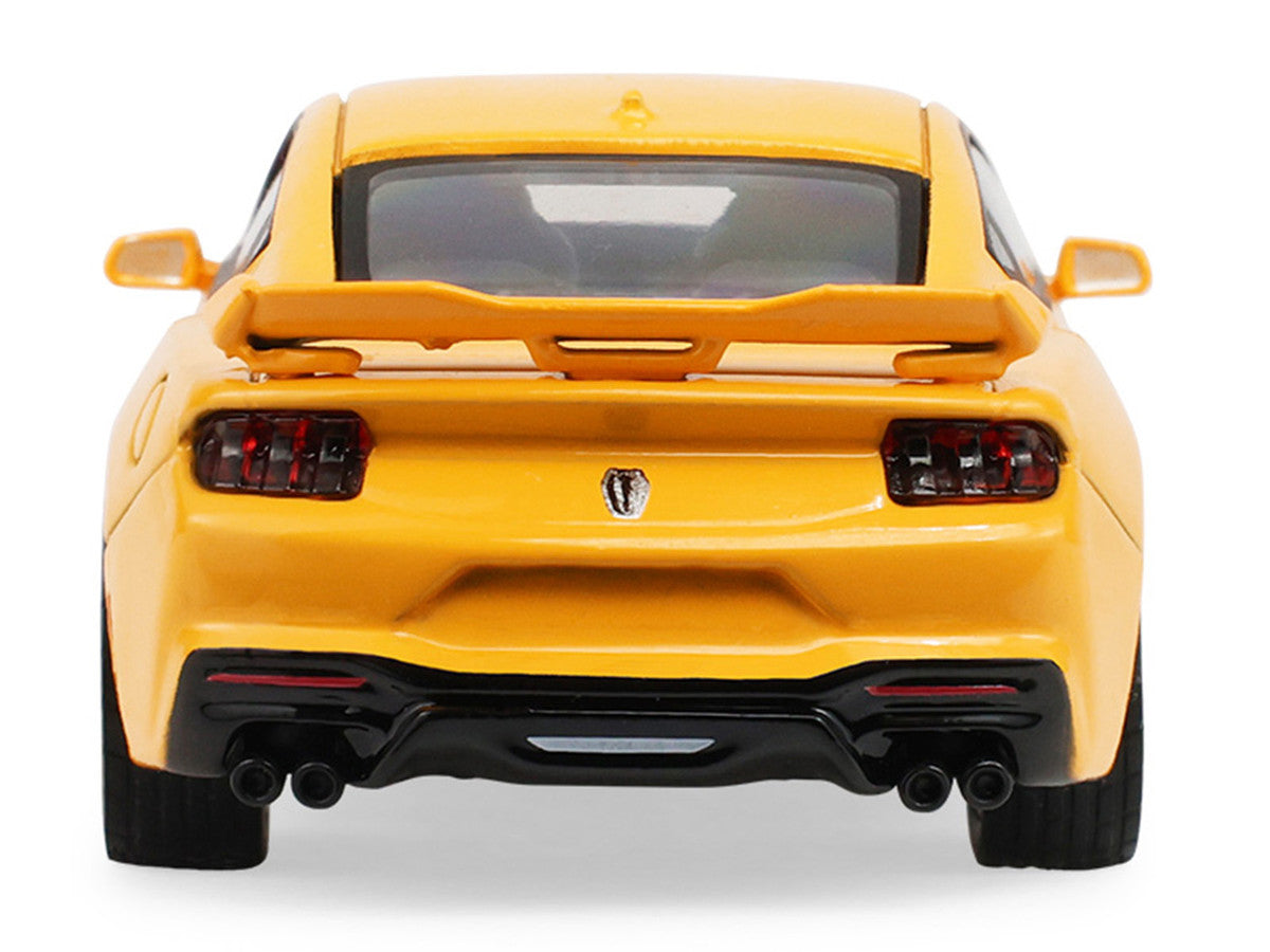 2024 Ford Mustang Dark Horse Yellow Splash Metallic "Auto Mall" Series 8 1/64 Diecast Model Car by Greenlight LuxuryLifeWay Online Store