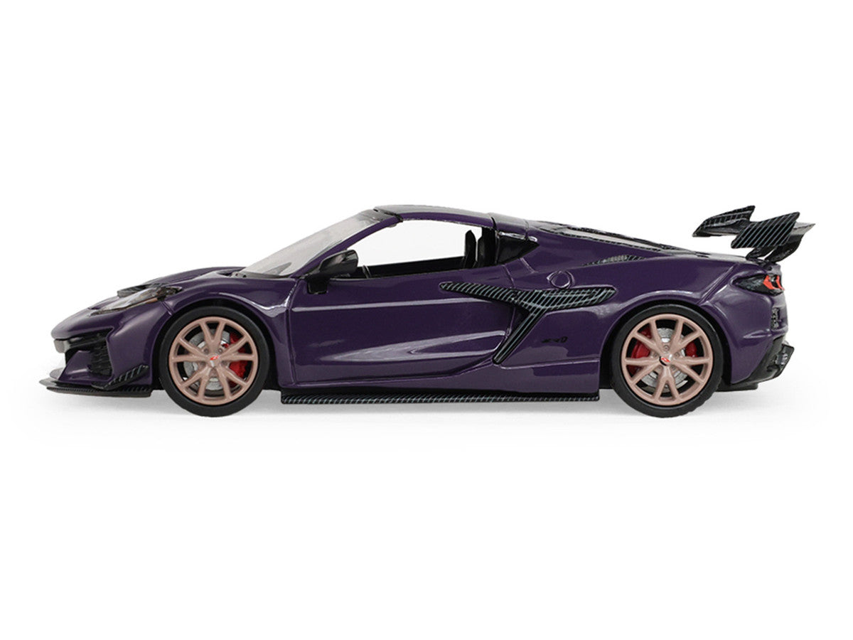 2025 Chevrolet Corvette ZR1 Hysteria Purple Metallic with Carbon Top "Auto Mall" Series 8 1/64 Diecast Model Car by Greenlight LuxuryLifeWay Online Store
