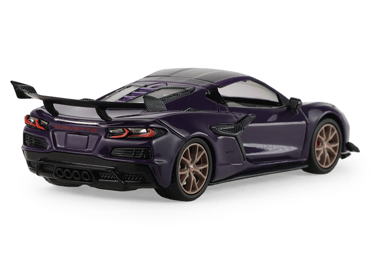 2025 Chevrolet Corvette ZR1 Hysteria Purple Metallic with Carbon Top "Auto Mall" Series 8 1/64 Diecast Model Car by Greenlight LuxuryLifeWay Online Store