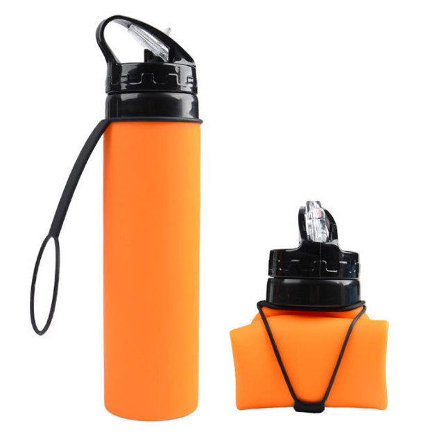 Silicone Sports Water Bottle for Outdoor Activities LadyShow.Store