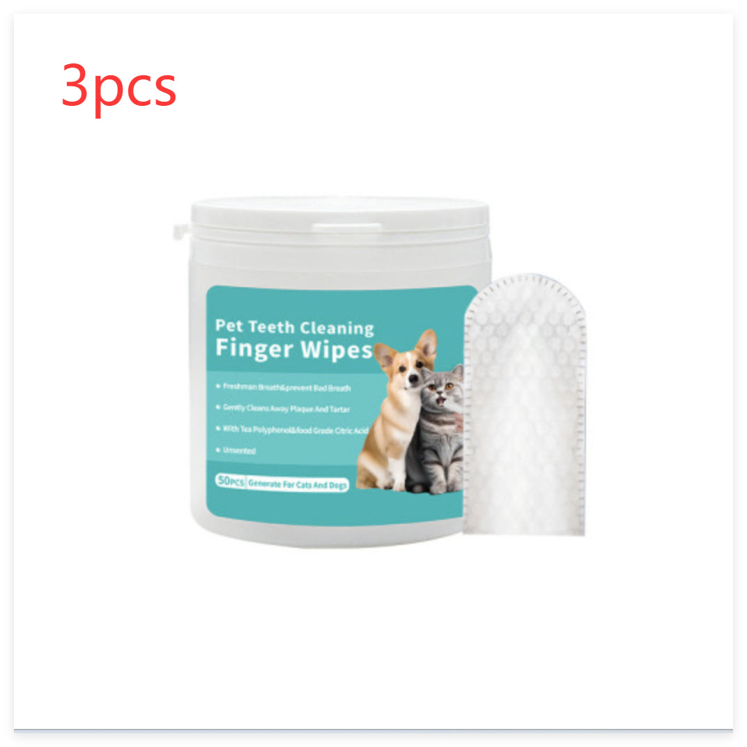 Disposable Pet Cleaning Products Teeth Cleaning Wipes Ear Care Fingertips Ear Mite Removal Cat And Dog Ear Cleaning Pet Products Pets Fashion