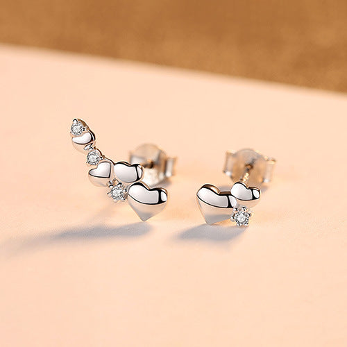 S925 Sterling Silver Stud Earrings LadyShow.Store