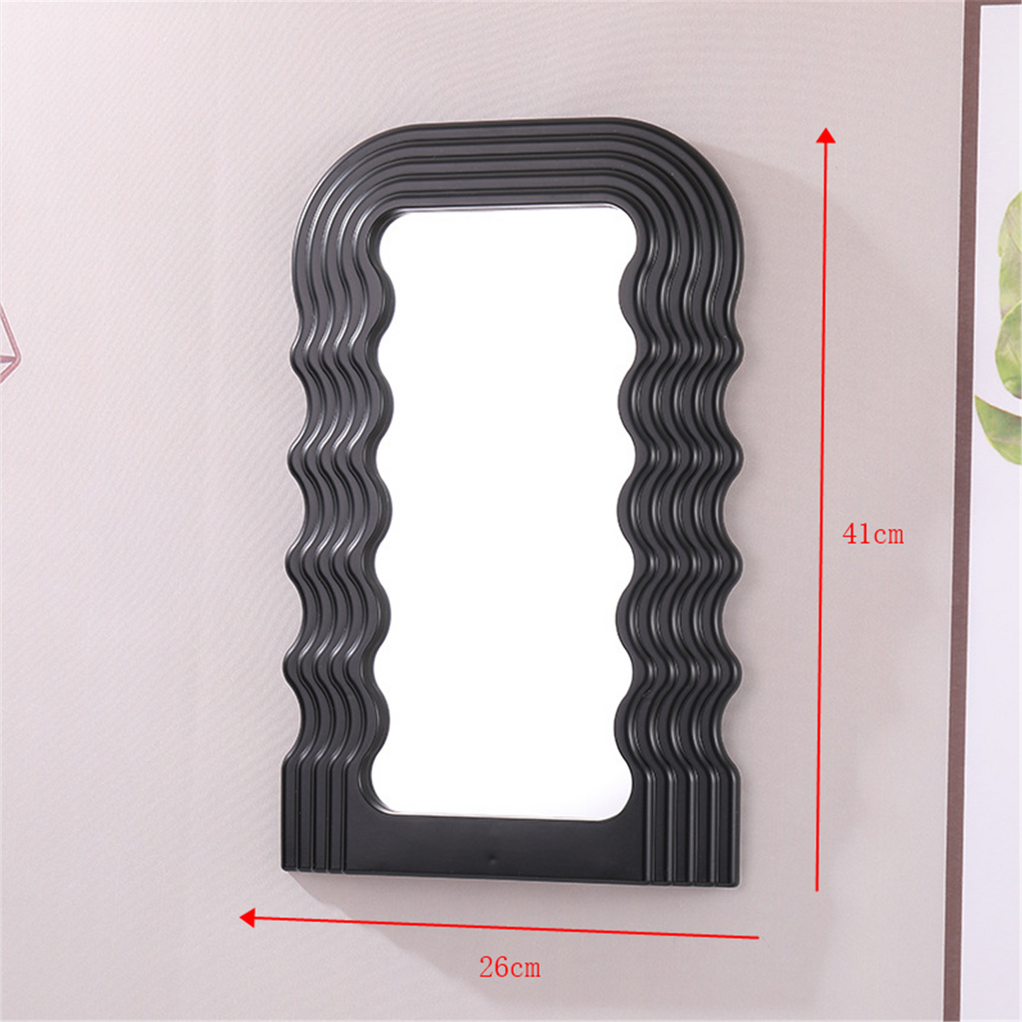 Wave Desktop Makeup Mirror for Entrance Decoration LadyShow.Store