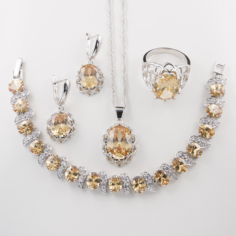 Flower basket earring set