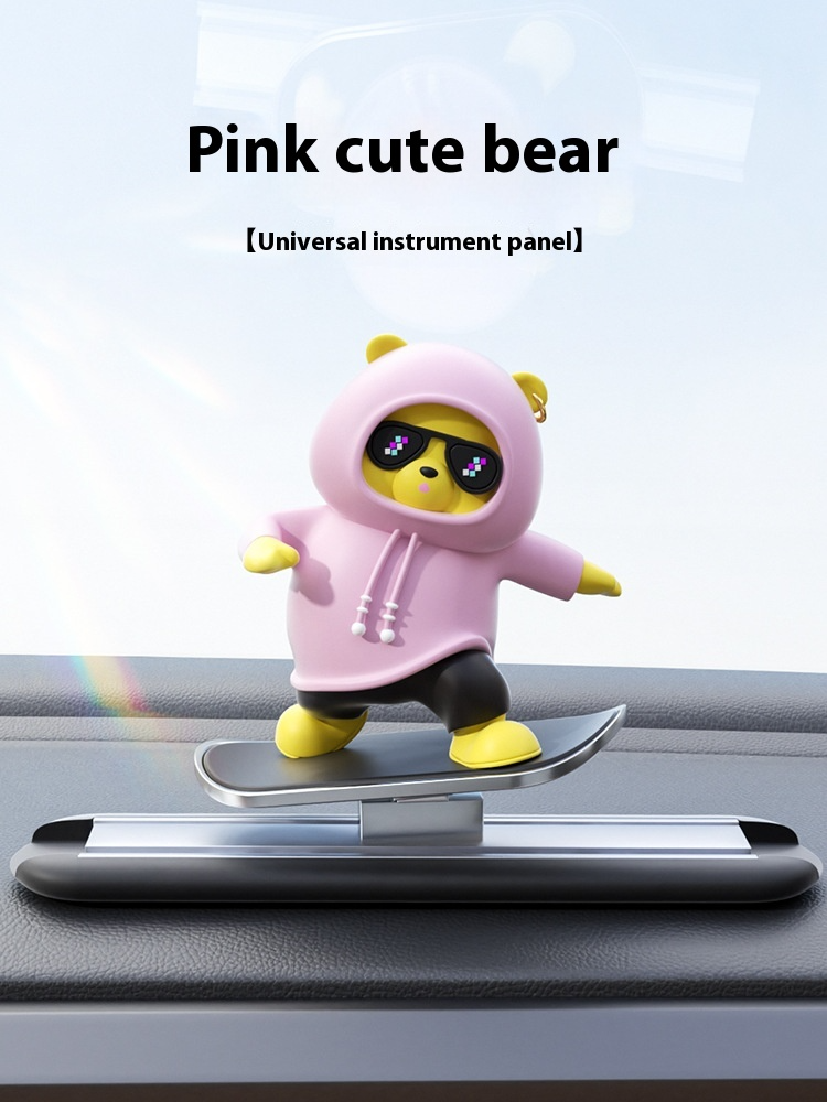 Cartoon Bear Car Skateboard Pi-Mart