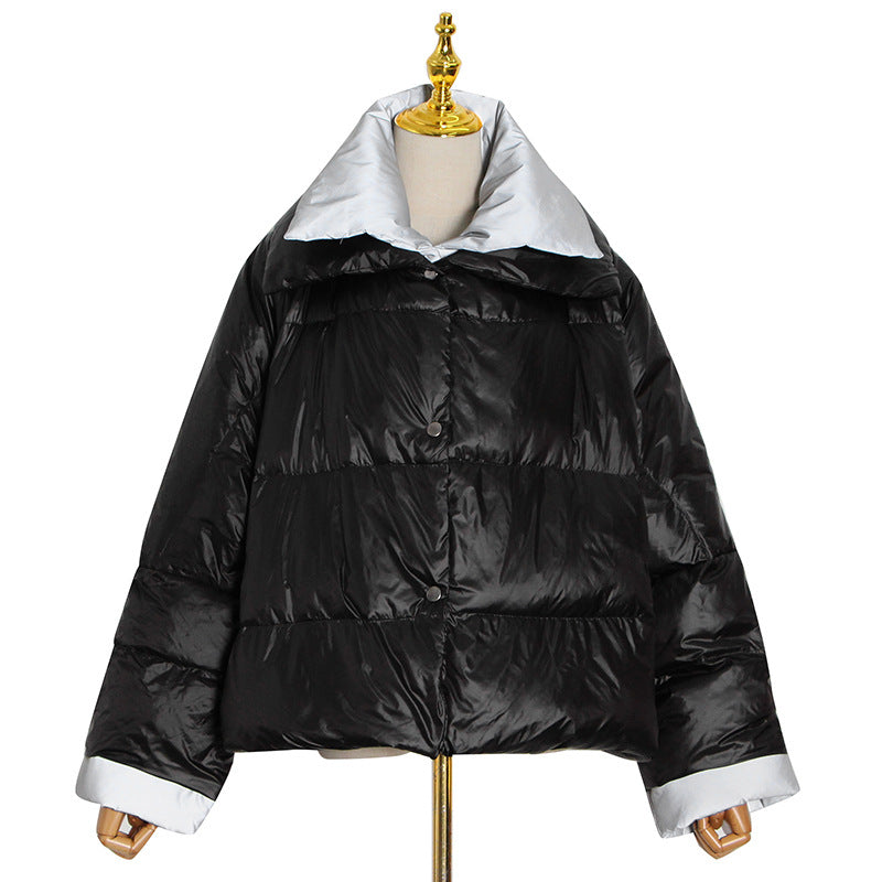 Plus Size Casual Short Down Jacket for Women Pi-Mart