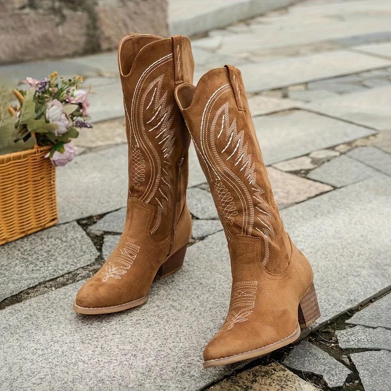 Elegant Women's Embroidery Cowboy Boot LadyShow.Store