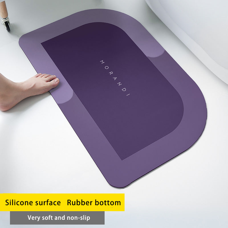 Diatom Mud Absorbent Pad Toilet Floor Mat Soft Non-slip