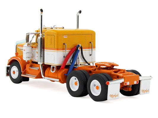 Kenworth W900A with 36" Sleeper and 40' Vintage Trailer with Reefer "Monfort of Colorado" Orange and White "Fallen Flag #50" 1/64 Diecast Model by DCP/First Gear LuxuryLifeWay Online Store