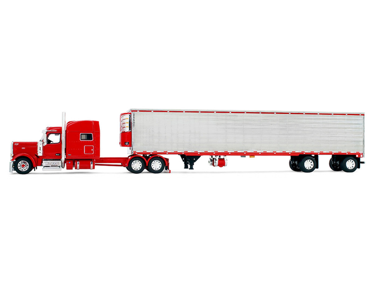 Peterbilt 589 with 78" Mid-Roof Sleeper and 53' Utility Trailer with Reefer "Blackjack Express LLC" Red "Big Rigs" Series II #6 1/64 Diecast Model by DCP/First Gear LuxuryLifeWay Online Store
