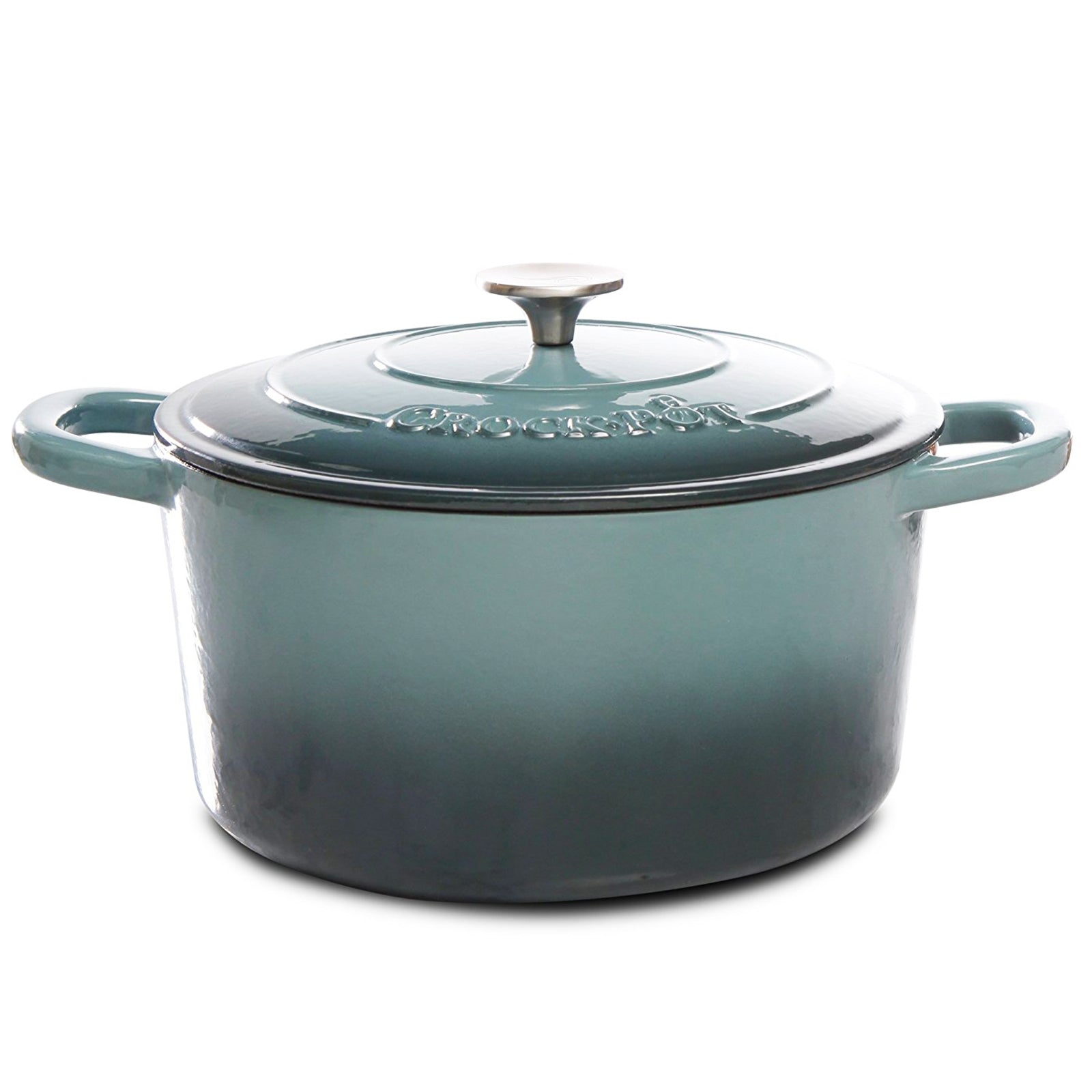Artisan 7 Quart Round Cast Iron Dutch Oven in Slate Grey LuxuryLifeWay Online Store