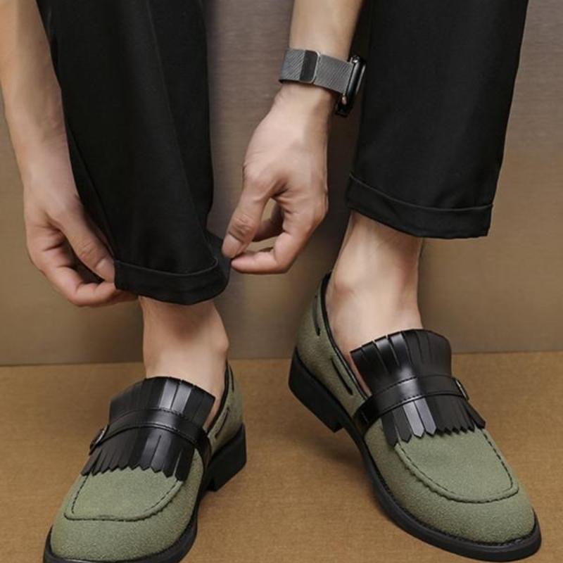Men's Solidcolor Loafer Shoes With Tassel Accents Best YouTube Store