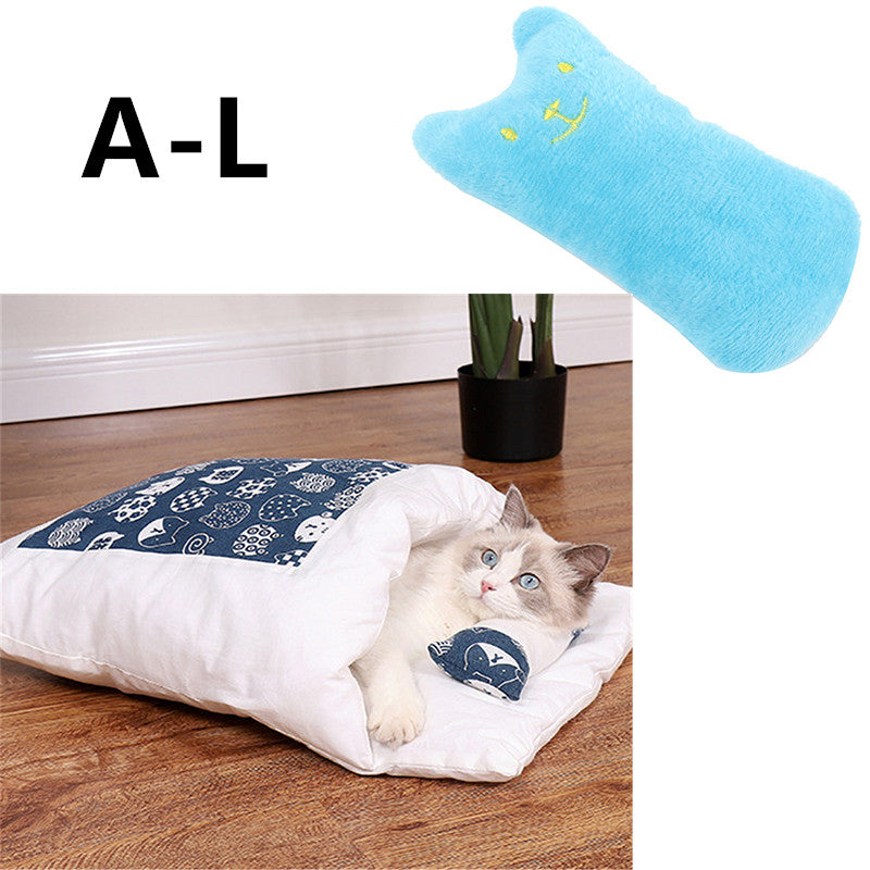 Winter Warm Cat Closed Removable And Washable Quilt Pets Fashion