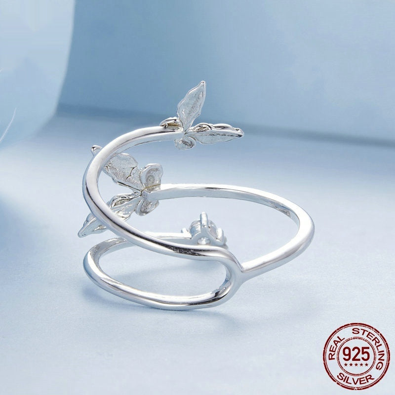 Exquisite Butterfly Multi-layer Open Ring