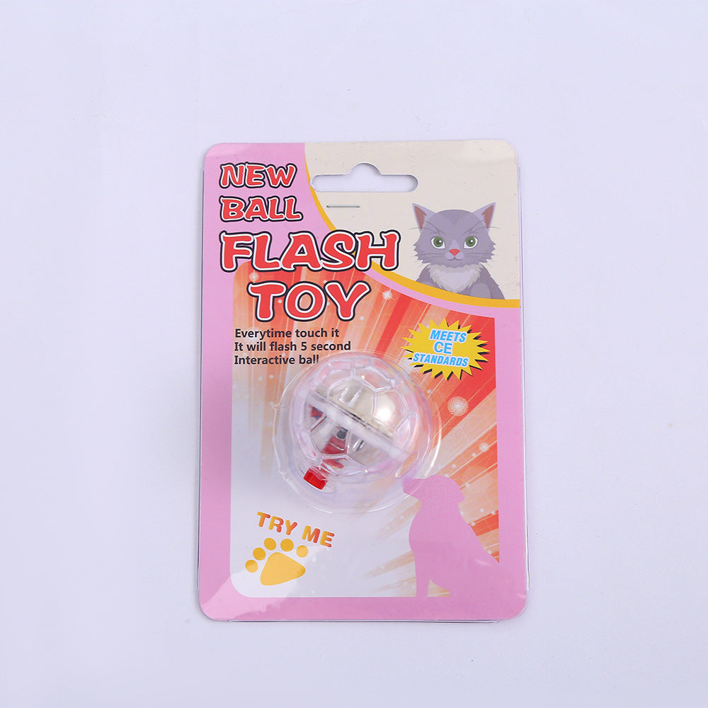 Cat Dog Toy Ball New Fashion Glowing Transparent Plastic Ball Pet Interactive Toy Funny Training Cat GlowBalls Toys Pet Products Pets Fashion