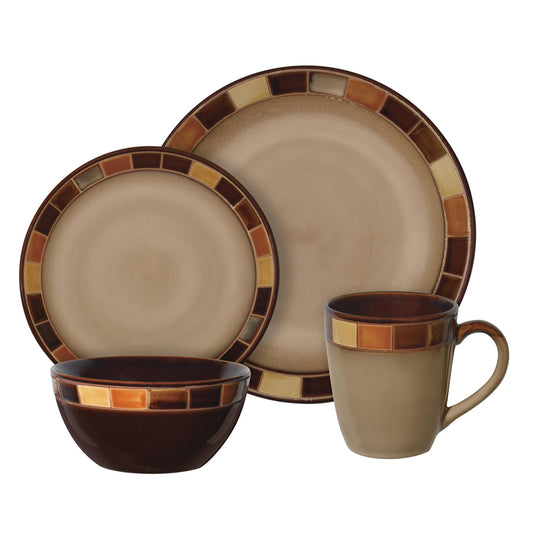 Gibson Elite Casa Estebana 16 pc Dinnerware Set LuxuryLifeWay Online Store