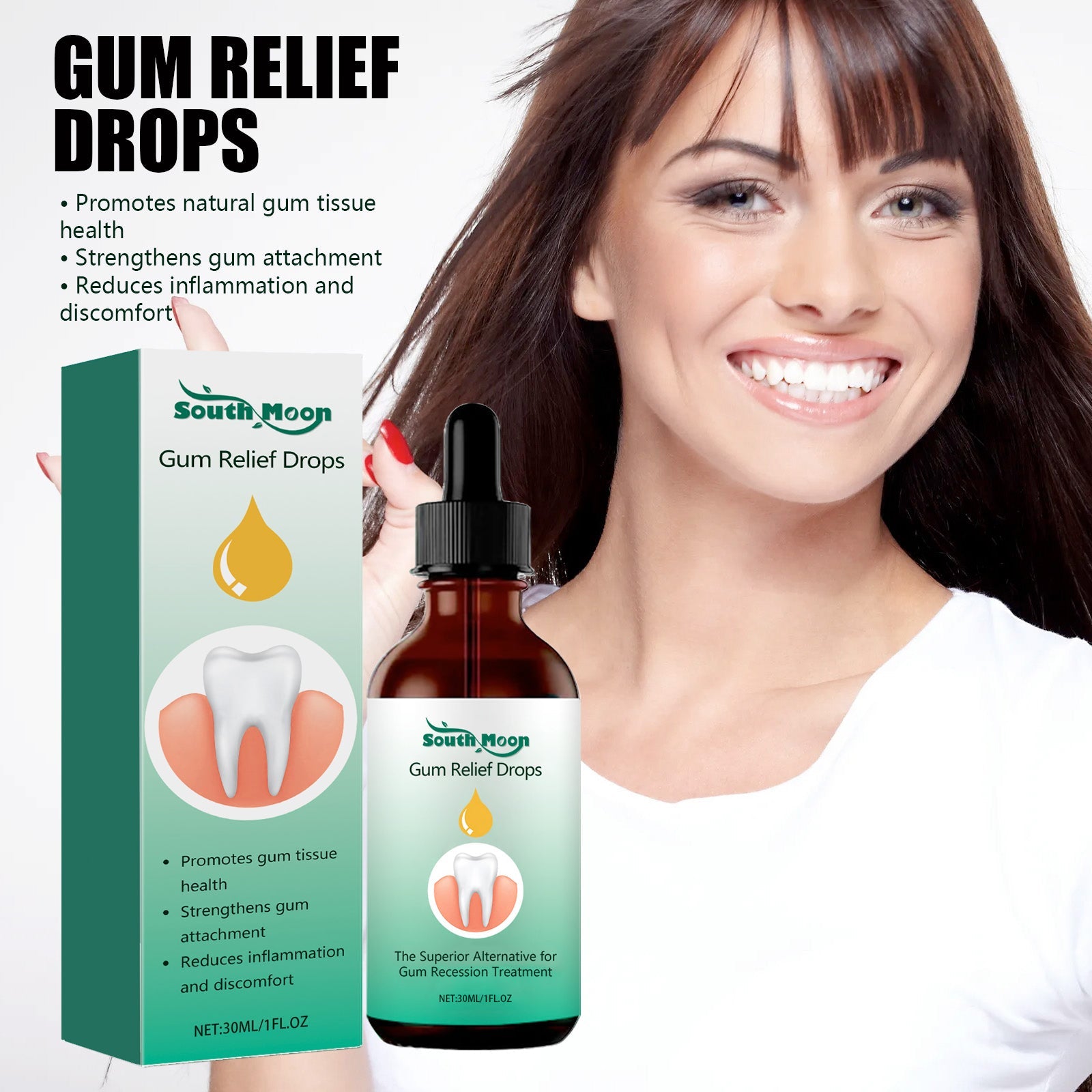 Gum Care Drops Oral Use Tri Light Beauty