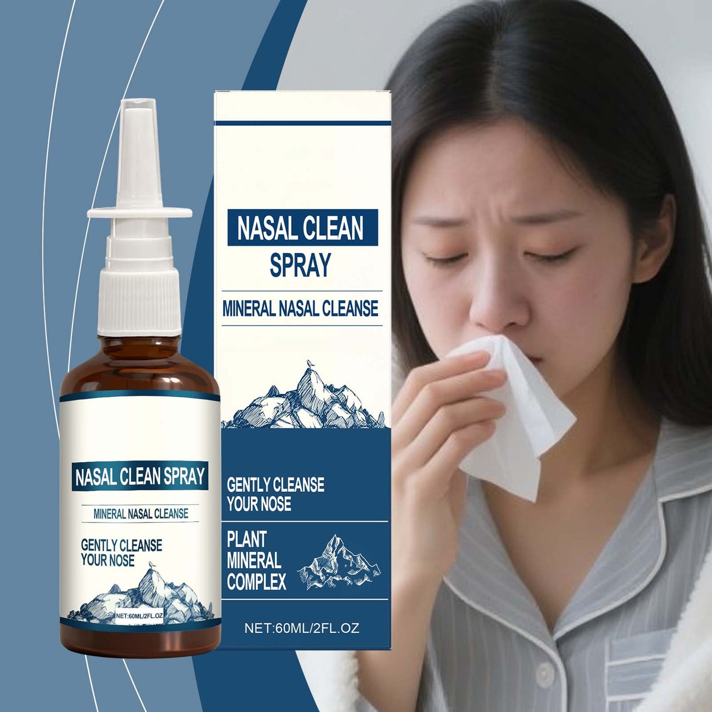 Gentle Nasal Cleansing Spray 60ml Tri Light Beauty