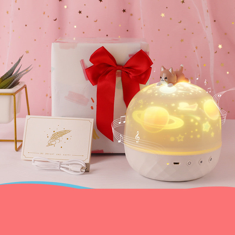 Children's Bedroom Dream Rotating Gypsophila Projection Lamp