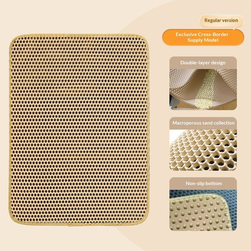 EVA Double-layer Removable Cat Litter Mat Pets Fashion