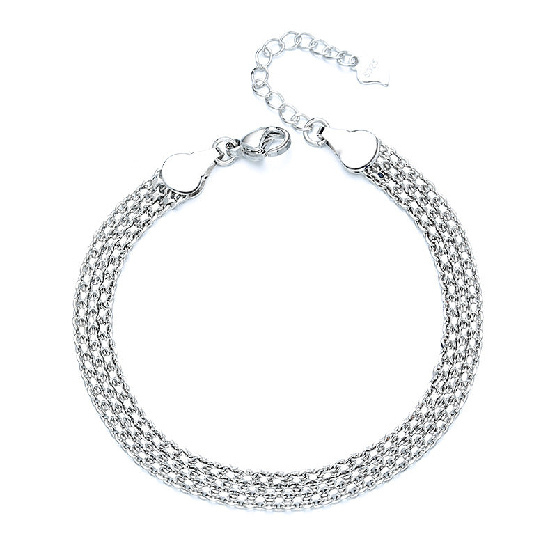 Multi-layer Lace Woven Round Beads Chain Bracelet LadyShow.Store