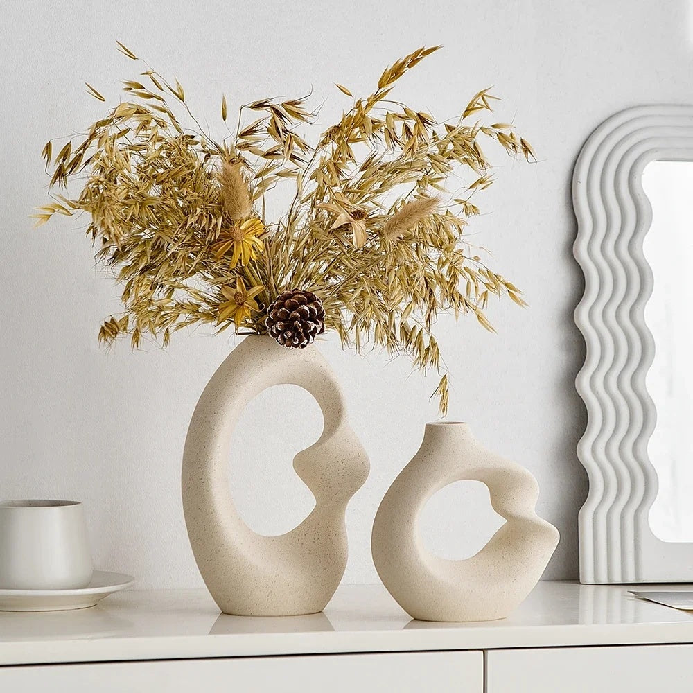 Nordic Luxury Ceramic Vase PearlNestDecor.com