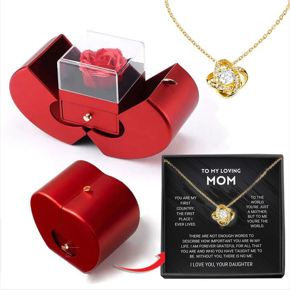 Niche Mother's Day Gift Clavicle Chain Apple Box Set LuxuryLifeWay Online Store
