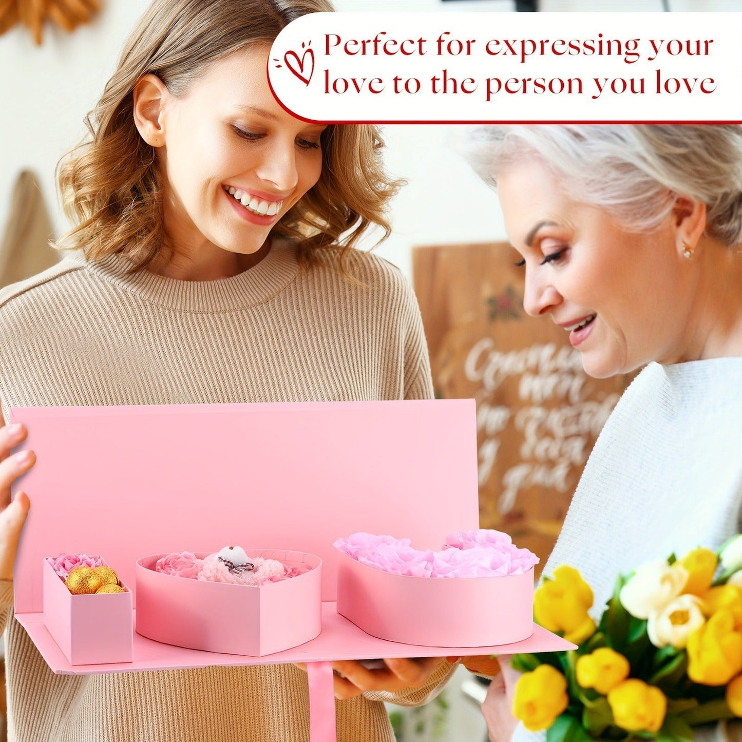 I Love You Eternal Rose Gift Box LOVE Mothers Day Gift LuxuryLifeWay Online Store