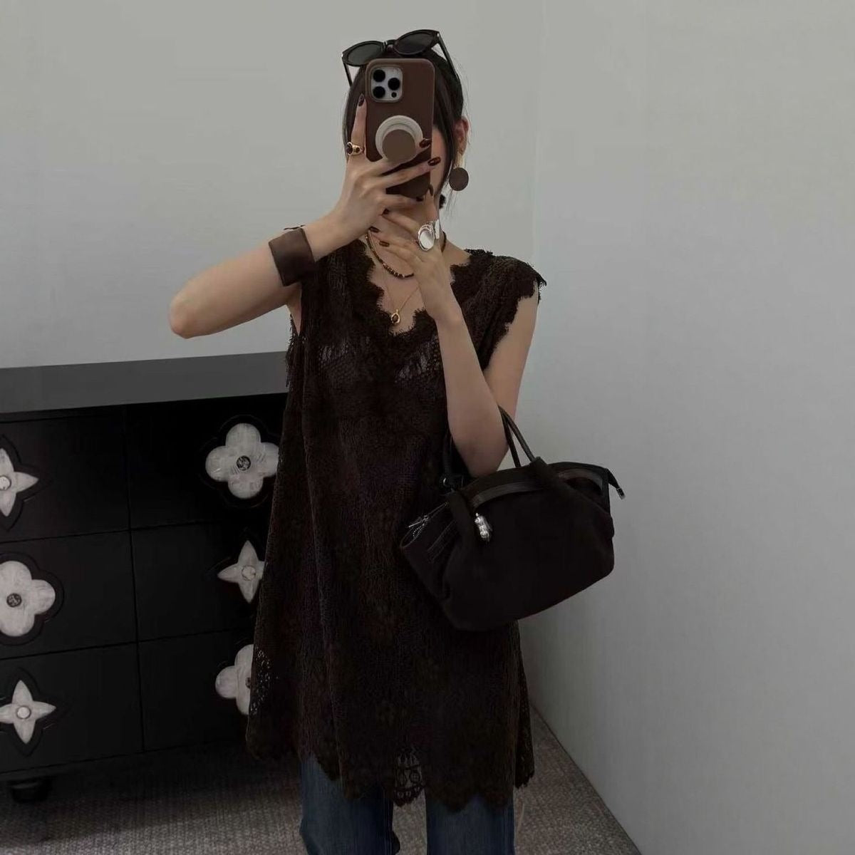 Lace Sleeveless Vest Dress Women NorixaFashion.com