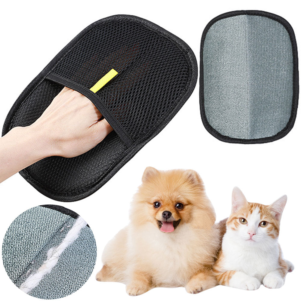 Pet Hair Remover Mitt Pet Hair Remover Gloves Deshedding Brush Glove For Dog Cat Rabbit With Long Short Curly Hair Pets Fashion