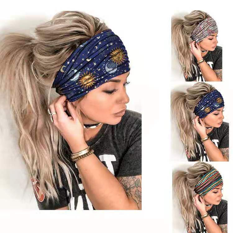 Summer Women's Yoga Headscarf Wide Hair Band Best YouTube Store