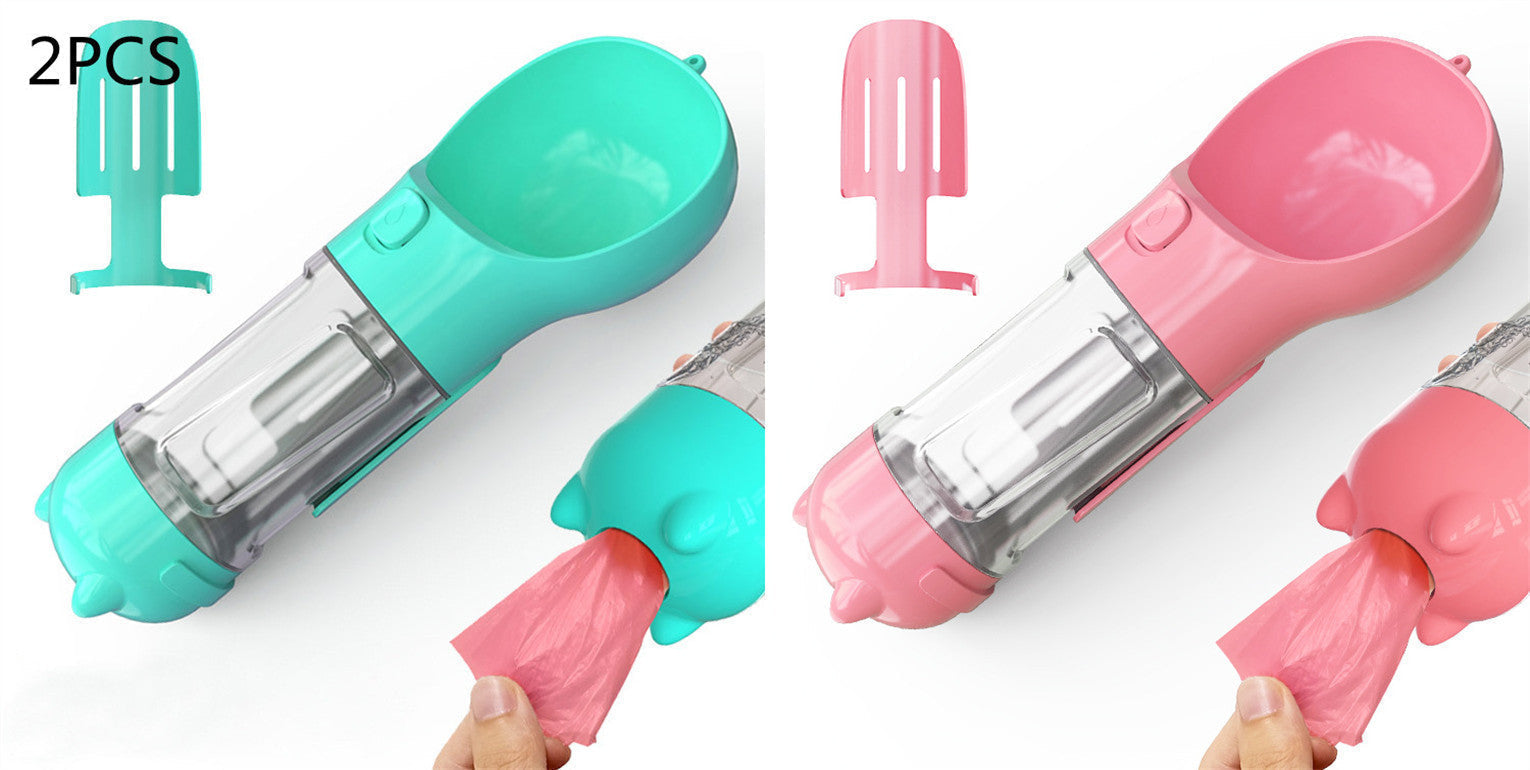 3-in-1 Portable Pet Water Bottle Pets Fashion