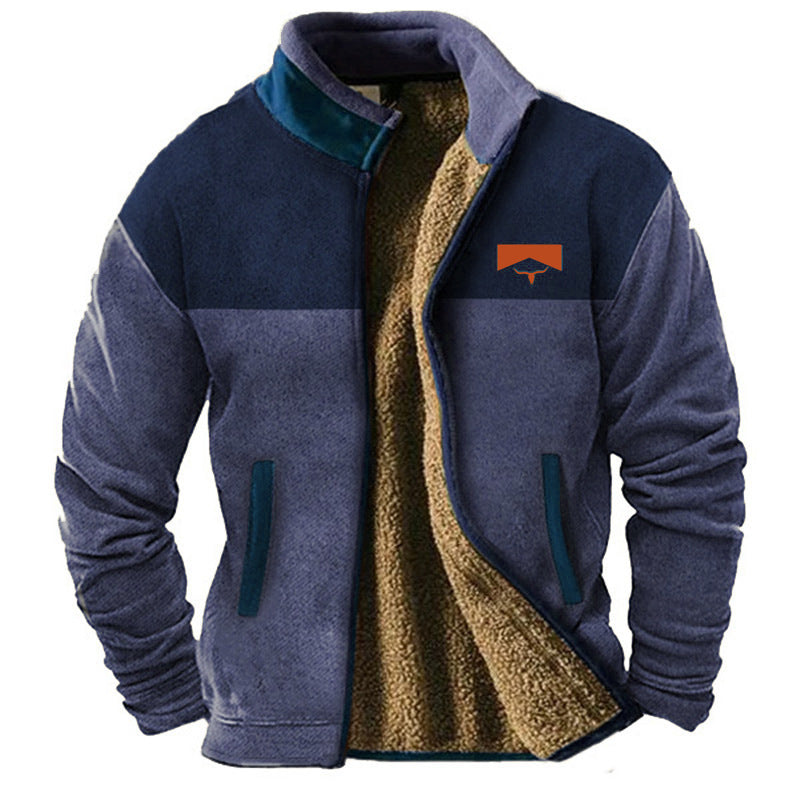 New Men's Cotton Clothes Fleece Jacket Coat Fashion Trend Best YouTube Store