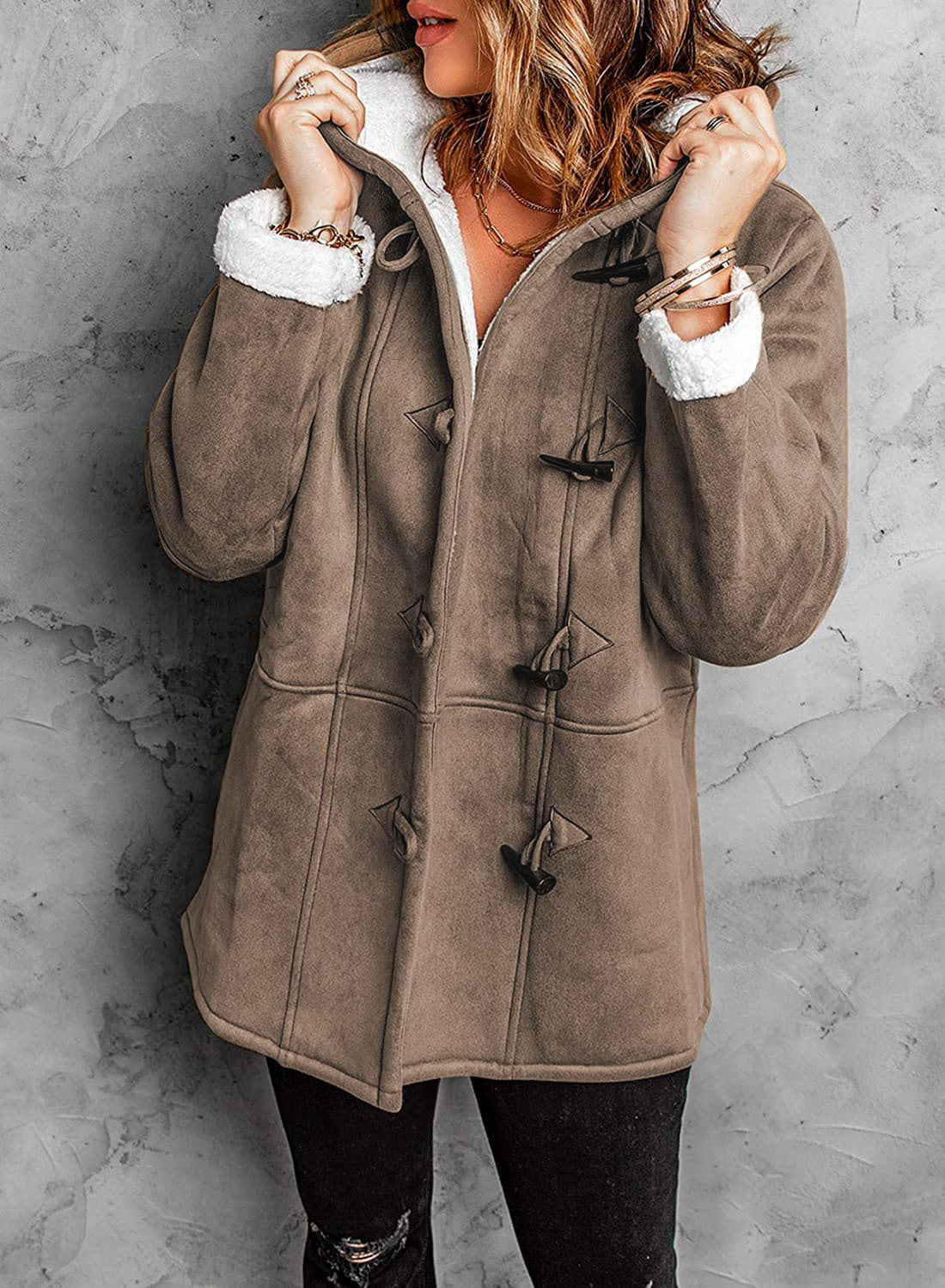 Women's Mid-length Windbreaker Coat Coat Warm Top LadyShow.Store