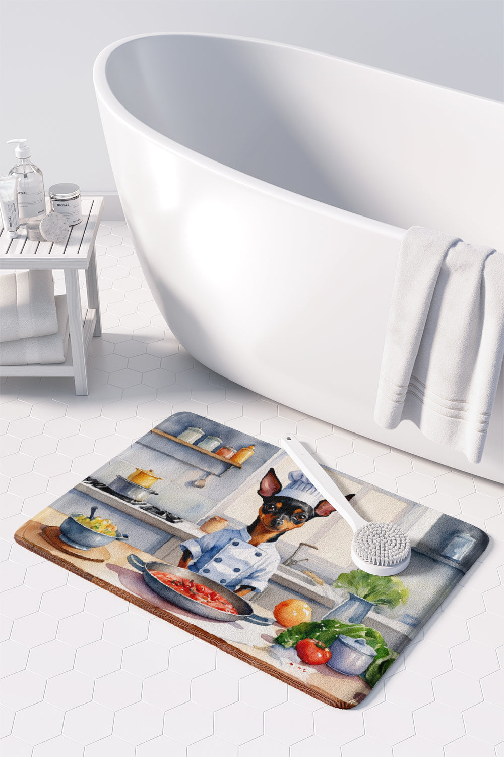Miniature Pinscher The Chef Memory Foam Kitchen Mat LuxuryLifeWay Online Store