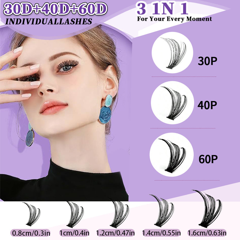 32 Rows Of Eyelashes Book Cluster 640 Segmented Lashes Set LadyShow.Store