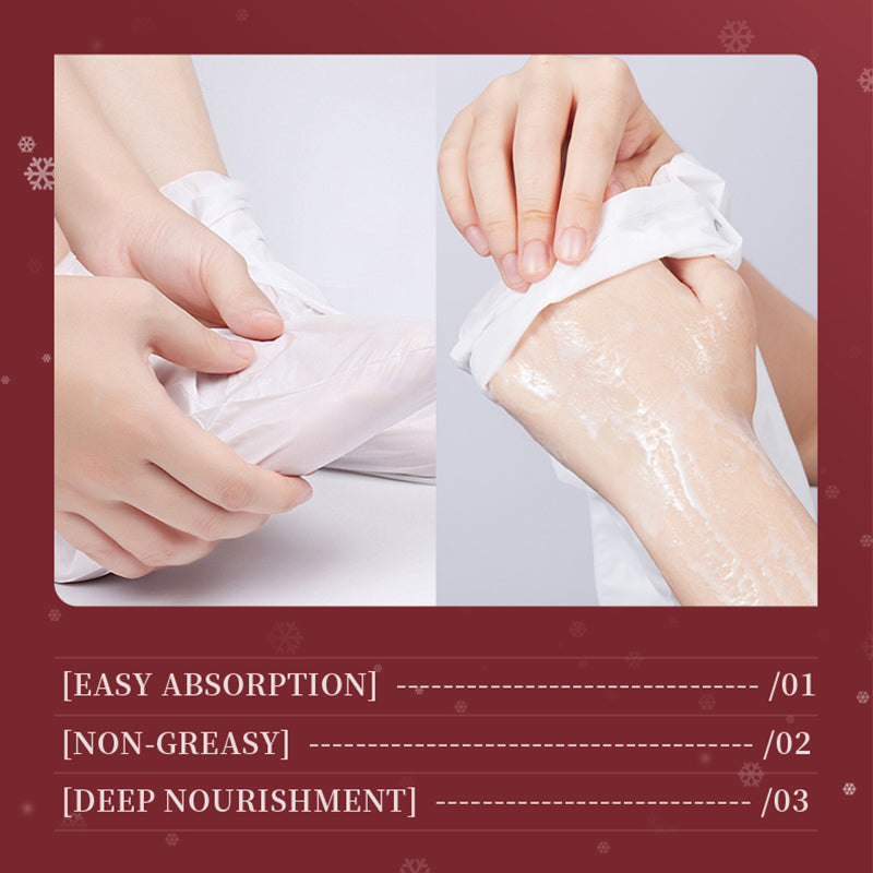 KORMESIC Skin Nourishing Hand Mask Christmas Hand And Foot Mask GB  For Foreign Trade Only 35g Tri Light Beauty