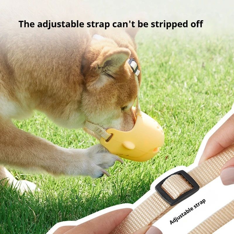 Portable Dog Muzzle Breathable Anti-Biting Dog Mouth Cover Adjustable Pet Basket Muzzles For Small Medium Pet Accessories Pets Fashion