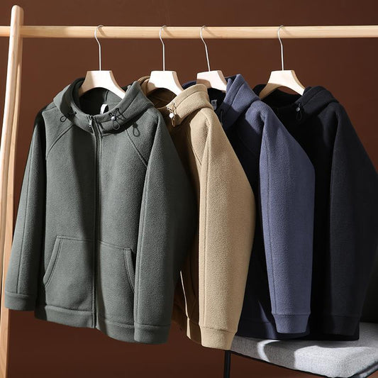 Single-layer Fleece-lined Thickened Men's Clothing Jacket Best YouTube Store