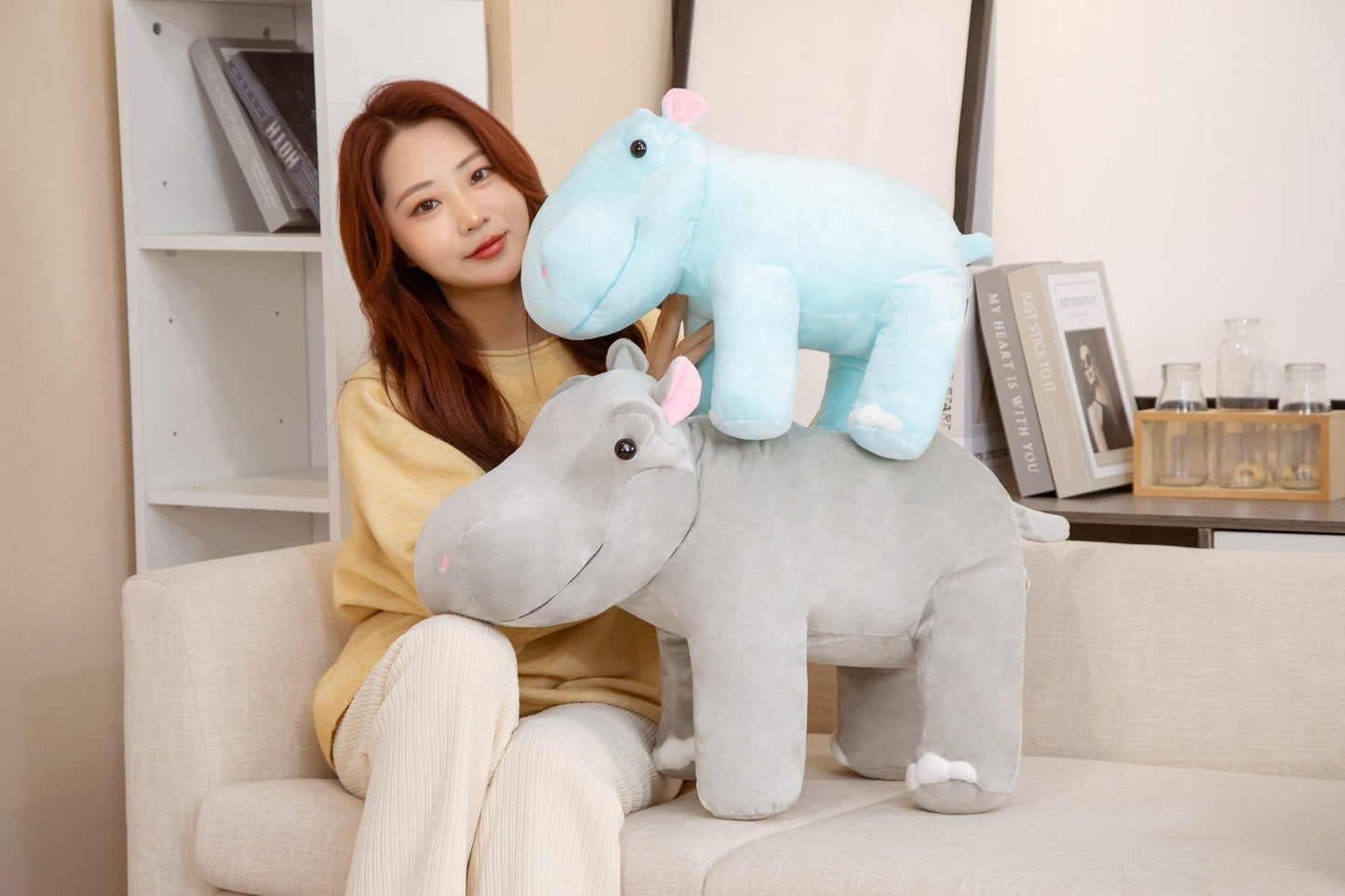 Plush Toy Hippo Doll Children's Day Gift Pillow LadyShow.Store