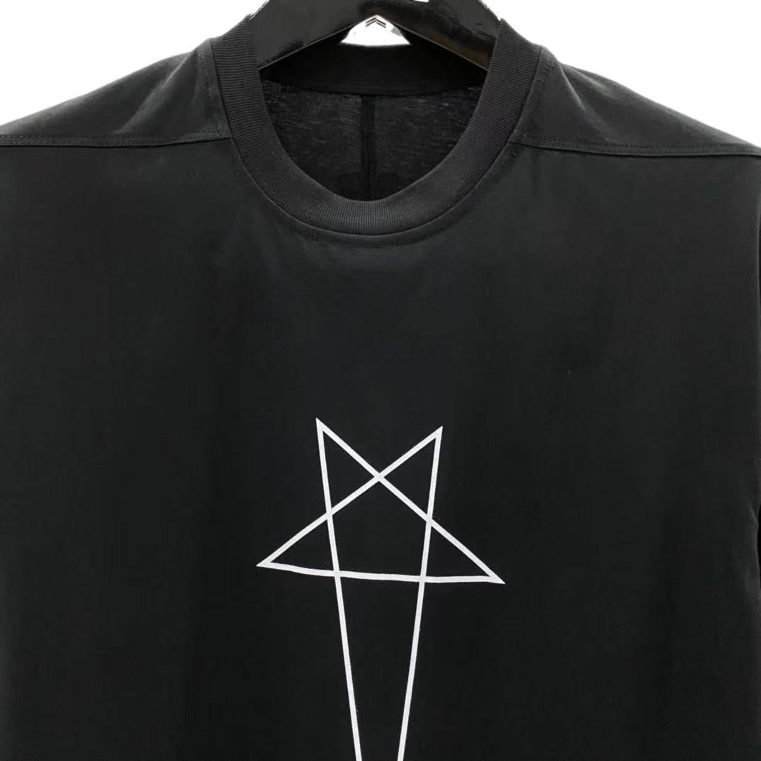 Men's Oversized Gothic Cotton T-Shirt - Summer Streetwear Pi-Mart