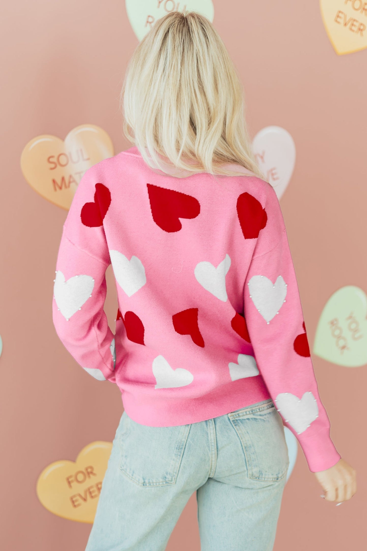 Aliyah Pattern Valentines Day Sweater LuxuryLifeWay Online Store
