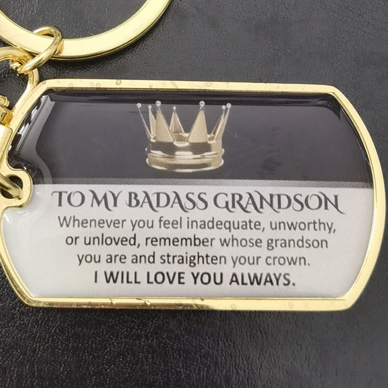 To My Badass Metal Keychains LadyShow.Store